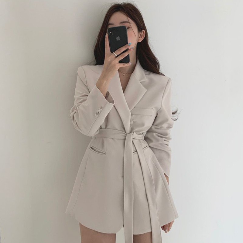 (HÀNG ĐẸP 3 MÀU HOT) - ÁO KHOÁC BLAZER DORY&amp;PONY CHICO ELEGANT FRENCH SUIT – AK093 (Kèm dây belt)