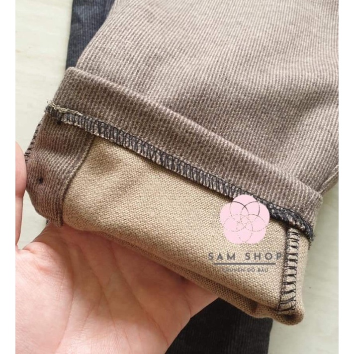 QUẦN BẦU NHUNG TĂM BO GẤU DÁNG THỂ THAO CHẤT LIỆU MỀM MỊN ẤM ÁP FREESHIP