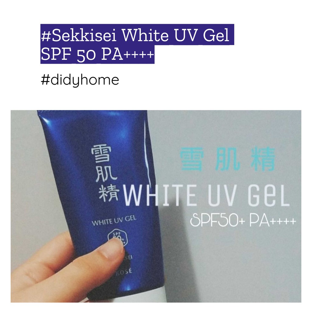 Kem Chống Nắng Kose Sekkisei White UV Gel SPF50+/PA++++ 80g