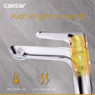 Vòi Chậu Lavabo Lạnh B060C CAESAR Mạ Crom/Niken