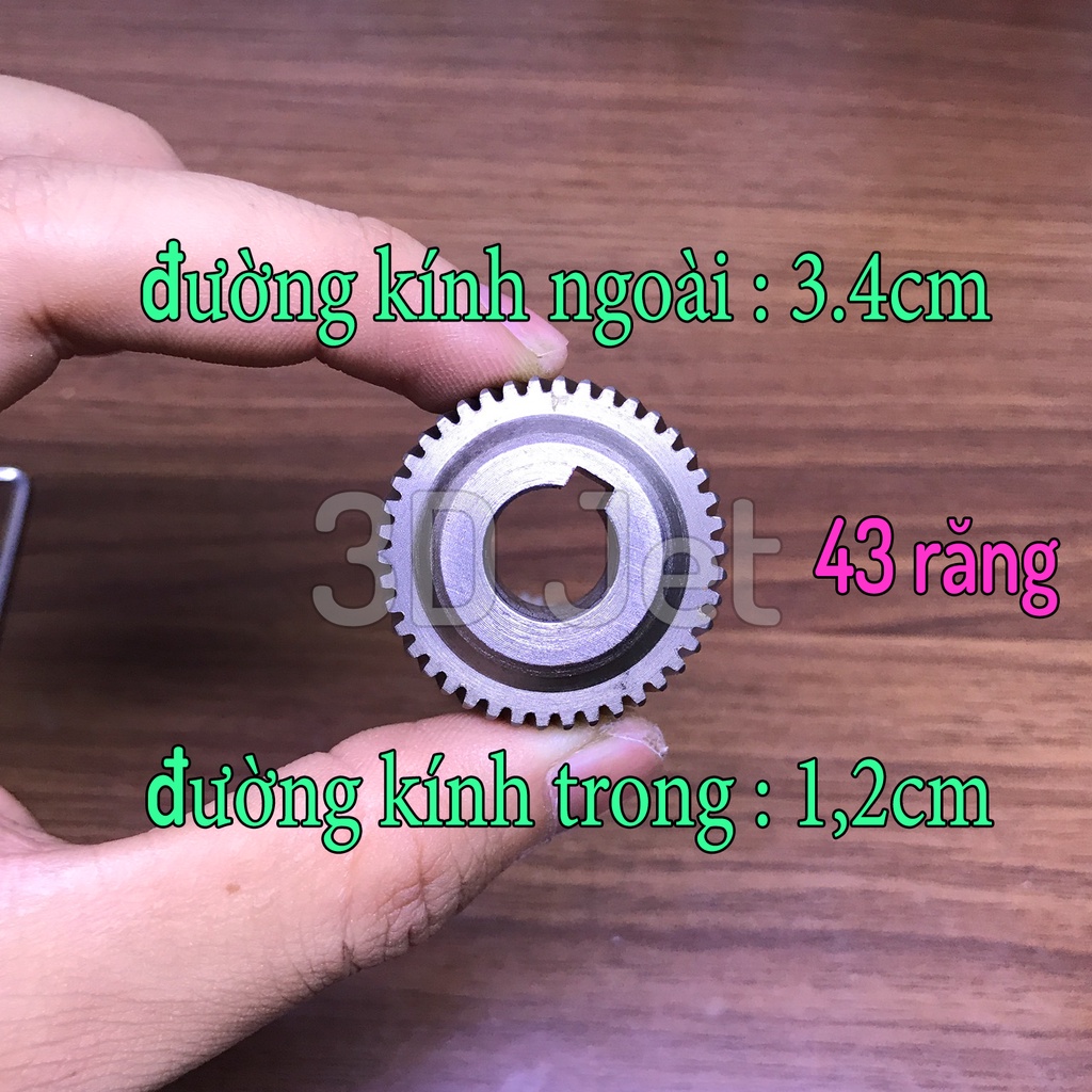 Bánh răng kim loại cứng bền, răng nhỏ