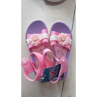 (Hàng mới) Sandal nhựa dẻo mềm hình hoa Bé gái