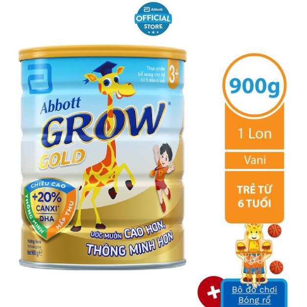 Sữa bột Abbott Grow Gold 3+ 900g [up]