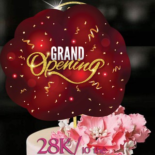 Set 10 thẻ cắm Grand Opening trang trí bánh kem