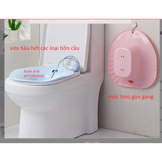[TẶNG MÓC TREO]Bộ chậu xông kèm vòi xịt giúp chị em vệ sinh phụ khoa dễ dàng, dành cho người bị trĩ sau phẫu thuật