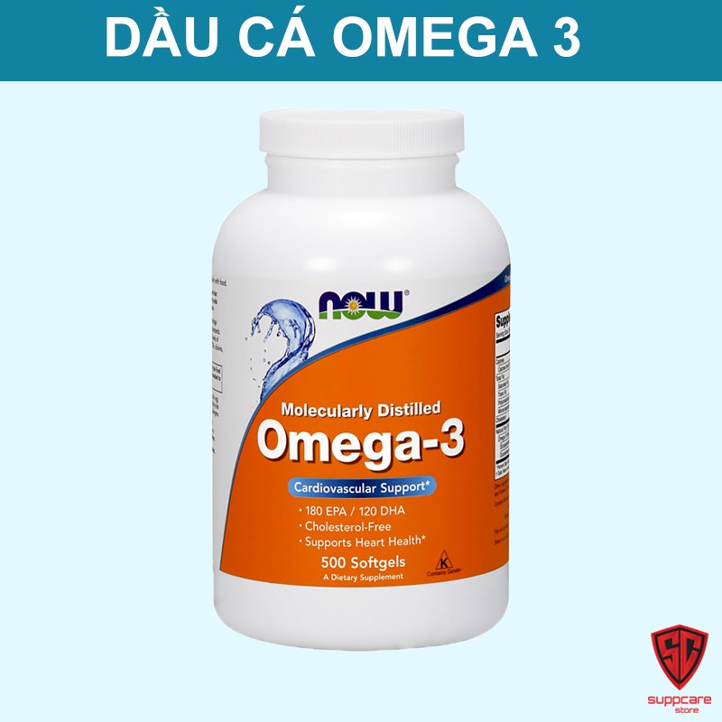 OMEGA 3 - Dầu Cá Now Omega 3 500 Viên- Sáng Mắt Đẹp Da - SUPPCARE | BigBuy360 - bigbuy360.vn