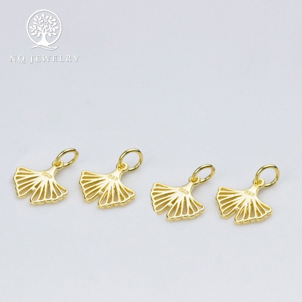Charm bạc đuôi cá mạ vàng - NQ Jewelry