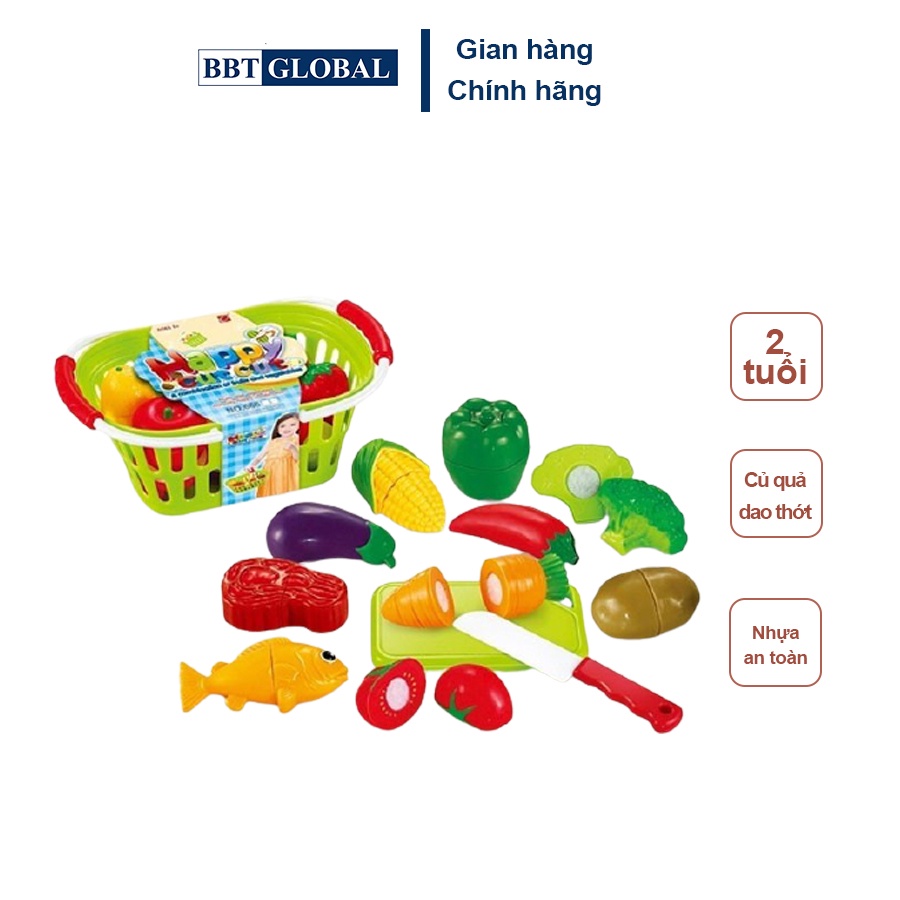 [Mã LIFEM1 giảm 50k đơn 99k] [Mã LIFETOYS1 giảm 30K đơn 99K] Đồ chơi rau củ quả cắt ghép cho bé BBTGlobal 666-25