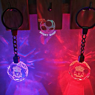 Móc treo - Móc khóa bóng đá logo CLB đèn LED