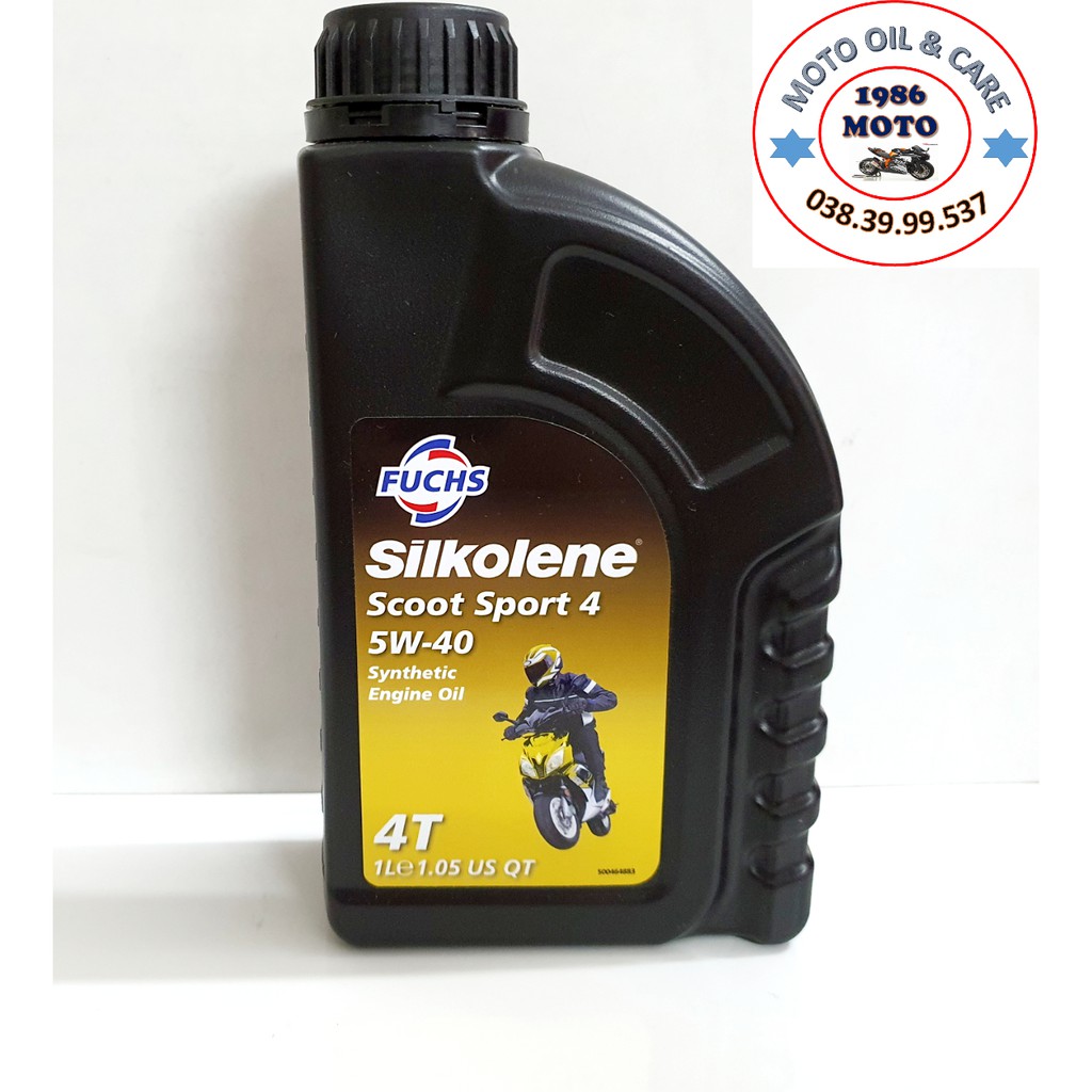 NHỚT XE TAY GA SIÊU CAO CẤP FUCHS SILKOLENE SCOOT SPORT 4 5W40 1L