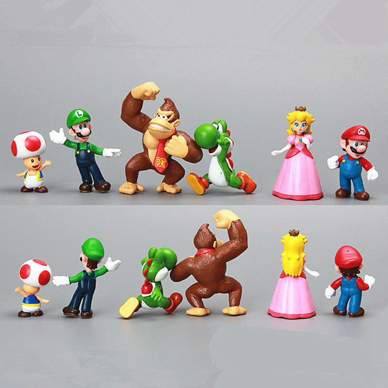 Set 18 mô hình đồ chơi nhân vật game Super Mario
