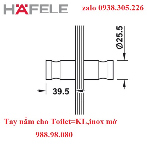 Tay nắm cho Toilet=KL,inox mờ 988.98.080 | BigBuy360 - bigbuy360.vn