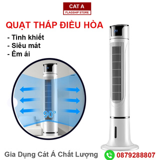QUẠT THÁP ĐIỀU HÒA CY SF06 - Quạt điều hòa cây mát lạnh, ít ồn, mát mẻ, gọn nhẹ, TẶNG 8 CHAI ĐÁ KHÔ [M18]