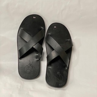 Dép 2 quai chéo màu đen (quai dép nhỏ)