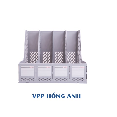 Kệ ráp 4 ngăn Deli 9846 / Khay tài liệu 4 ngăn / Giá tài liệu 4 ngăn