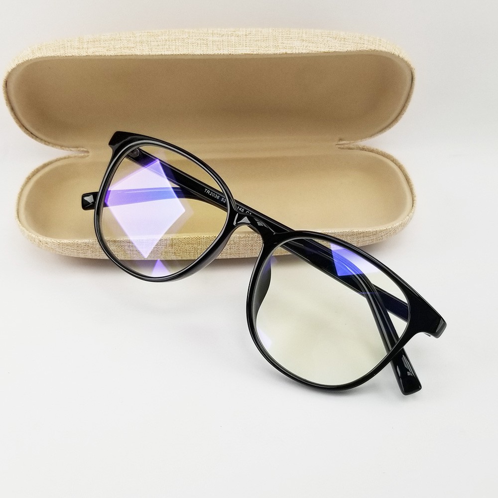 Gọng kính nam nữ mắt cận tròn màu đen, nâu hồng, xám khói chất liệu nhựa dẻo 2036. Tròng kính giả cận 0 độ, chống tia UV | BigBuy360 - bigbuy360.vn