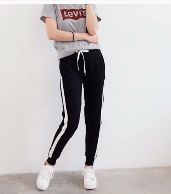 [Mã SKAMSALEP6 giảm 10% TỐI ĐA 100K đơn150K] 40-95kg Quần jogger 1 sọc NAM NỮ bigsize có bo | BigBuy360 - bigbuy360.vn