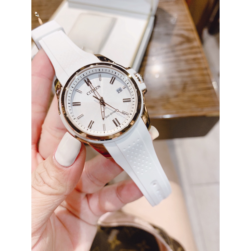 Đồng hồ nữ dây silicone Citizen FE6136 01A