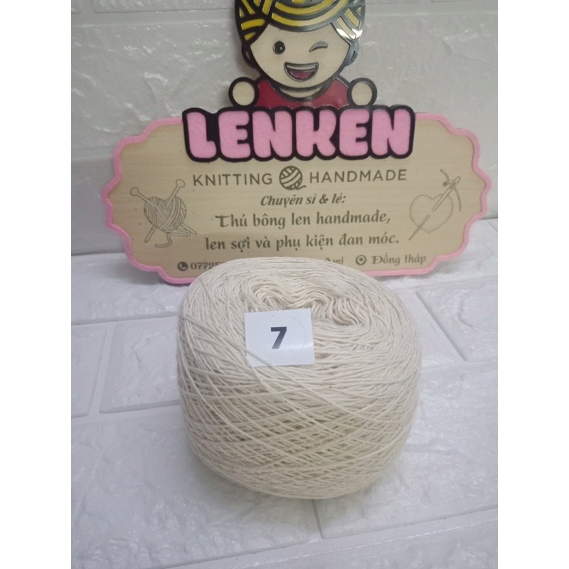 Sợi cotton 100% sợi se 0.8-1mm