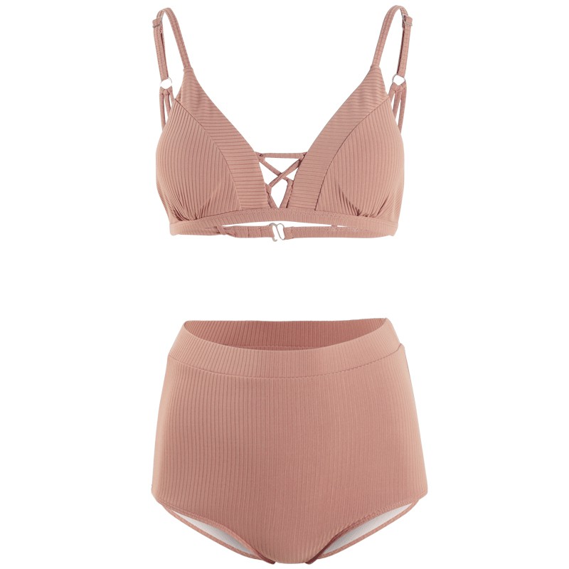 Set Đồ Bơi Ba Mảnh Cổ Chữ V Lưng Cao Quyến Rũ Cho Nữ | BigBuy360 - bigbuy360.vn