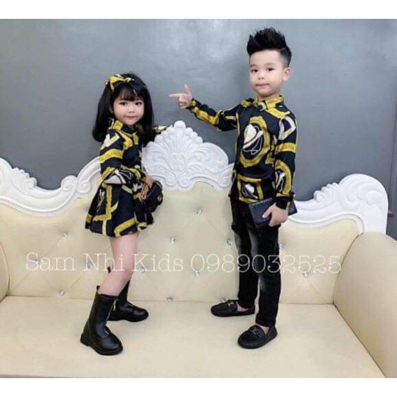 Sơ mi lụa loại đẹp cho bé (Ảnh thật)
