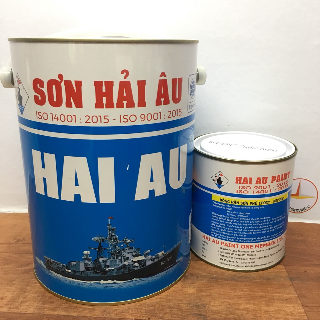 Sơn lót chống rỉ Epoxy Hải Âu màu xám EP 702 (5L/bộ)