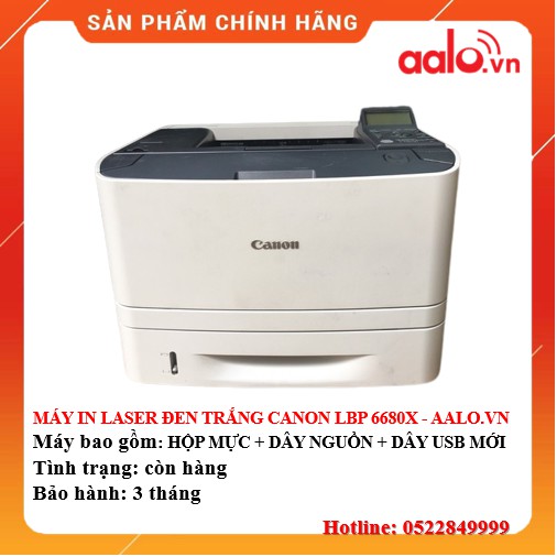 MÁY IN LASER ĐEN TRẮNG CANON LBP 6680X ĐÃ QUA SỬ DỤNG AALO.VN