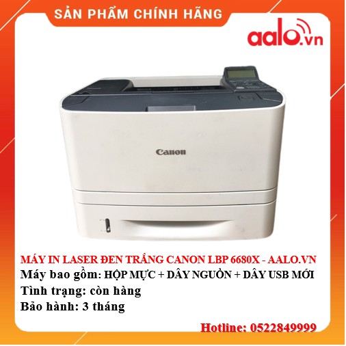 MÁY IN LASER ĐEN TRẮNG CANON LBP 6680X ĐÃ QUA SỬ DỤNG - AALO.VN