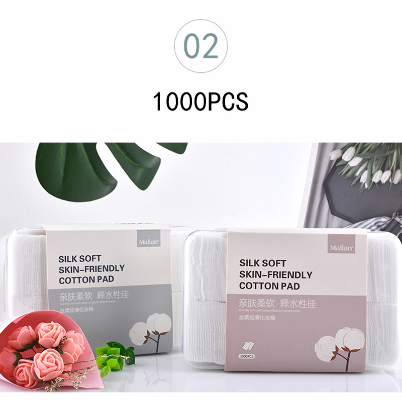 Set 1000 Miếng Bông Tẩy Trang Mềm Mại Dùng Chăm Sóc Da Hiệu Quả