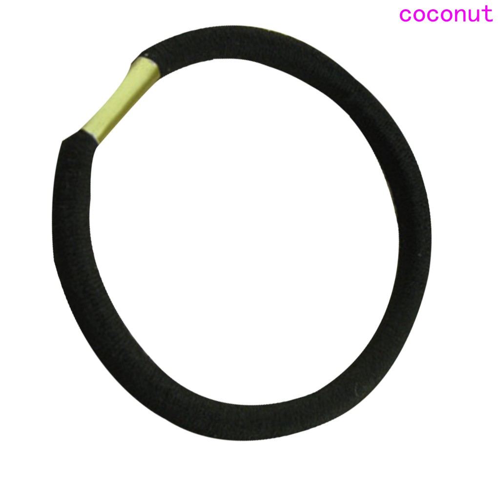 Bộ 10 Dây Buộc Tóc Co Giãn Màu Đen Dành Cho Bạn Gái