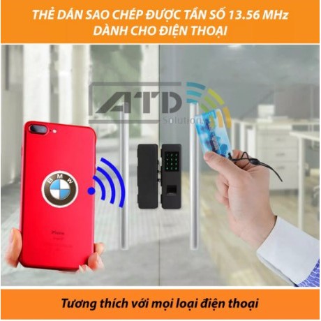 [Loại copy được] Thẻ dán điện thoại cảm ứng từ- NFC 13,56khz