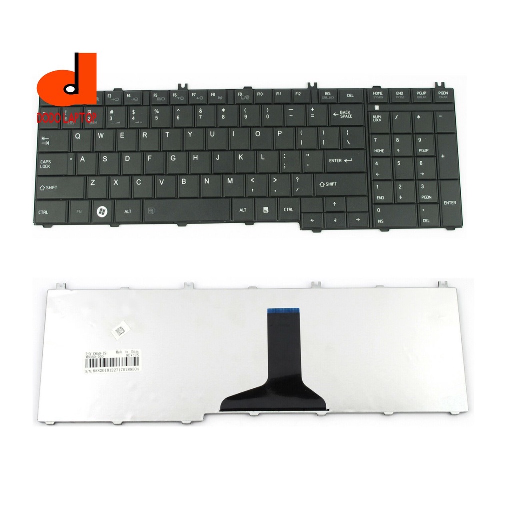 Bàn Phím Laptop Toshiba L650 L655 L670 L675 C655D C650 C655 C660 C660D C665, Keyboard Laptop, nhập khẩu