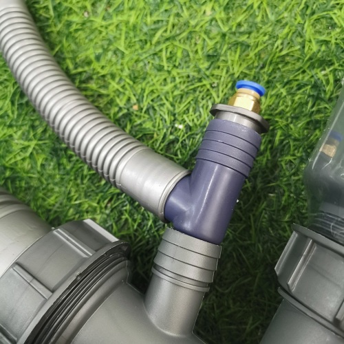 Nối chữ T cắm ống ruột gà thoát nước chậu rửa chén bát