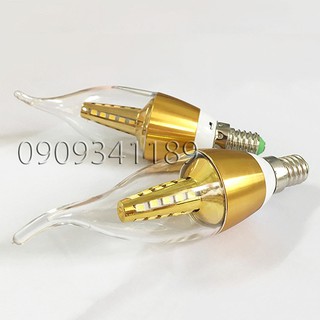 COMBO 2 Bóng đèn led nến 5W- ánh sáng Vàng E14