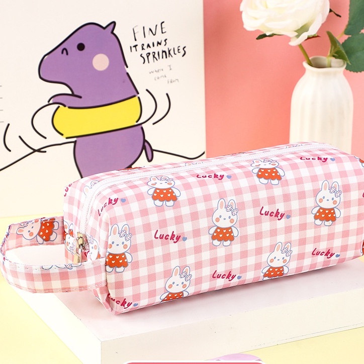 Túi Đựng Bút Đa Năng Sức Chứa Lớn Họa Tiết Hoạt Hình Phong Cách Nhật Bản Ốp