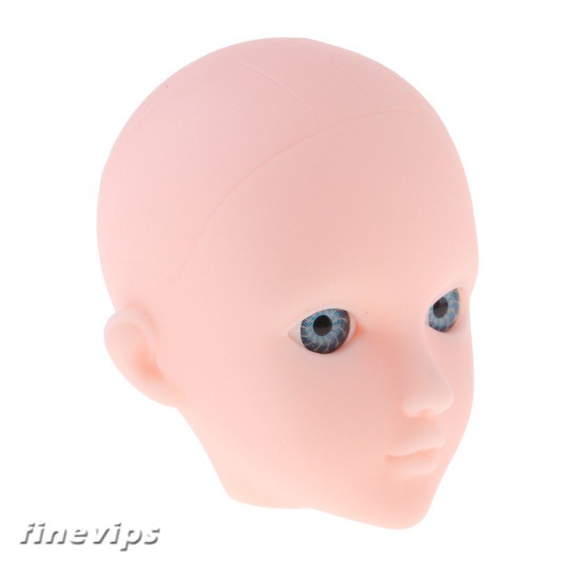 1/6 Girl Doll Head with Blue Eyes for BJD XinYi Doll Body Parts Custom Accs