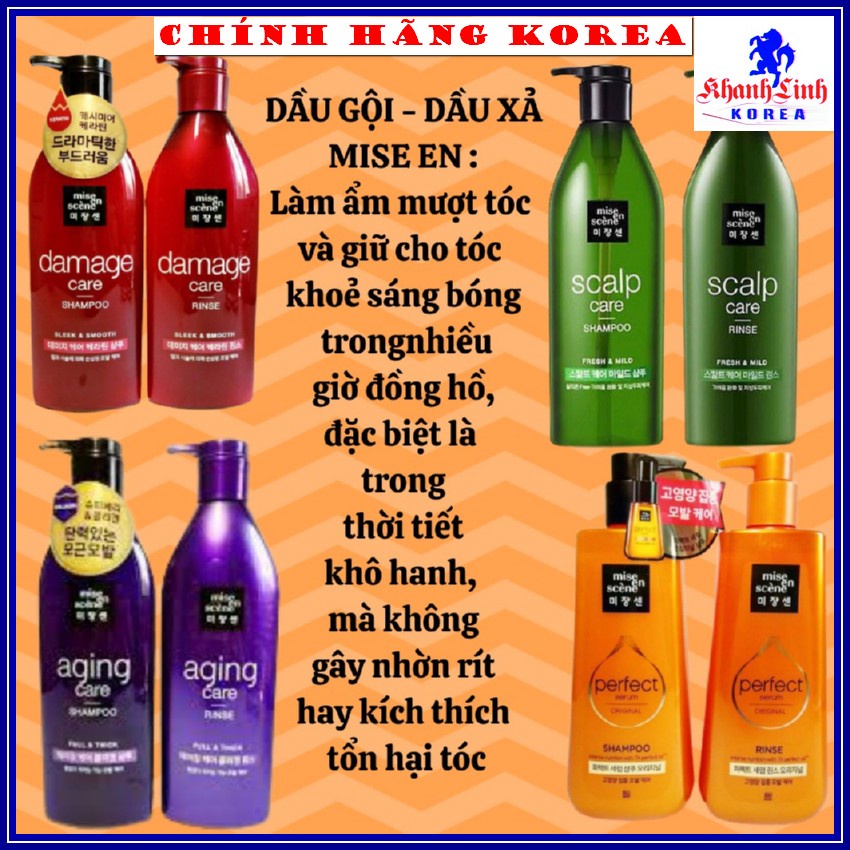 Cặp Dầu Gội Missen Chính Hãng, 2 chai x 680ml - Dầu gội đầu dưỡng tóc, phục hồi tóc hư tổn - khanhlinh