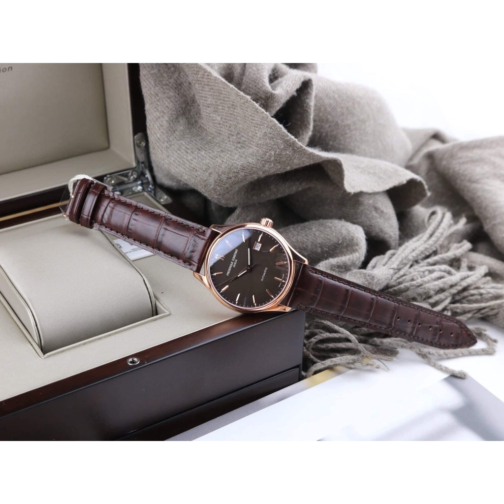 Đồng hồ nam chính hãng Frederique Constant 𝐅𝐂-𝟑𝟎𝟑𝐂𝟓𝐁𝟒 - Máy cơ tự động - Kính Sapphire - Dây da