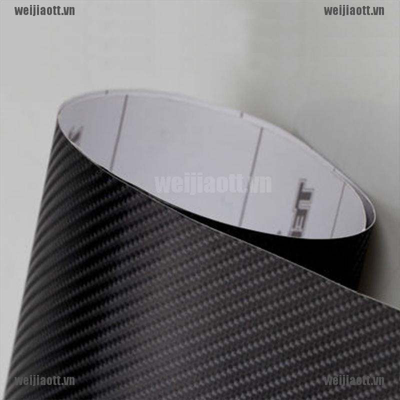 Miếng Dán 3d Trang Trí Xe Hơi Họa Tiết Vân Sợi Carbon