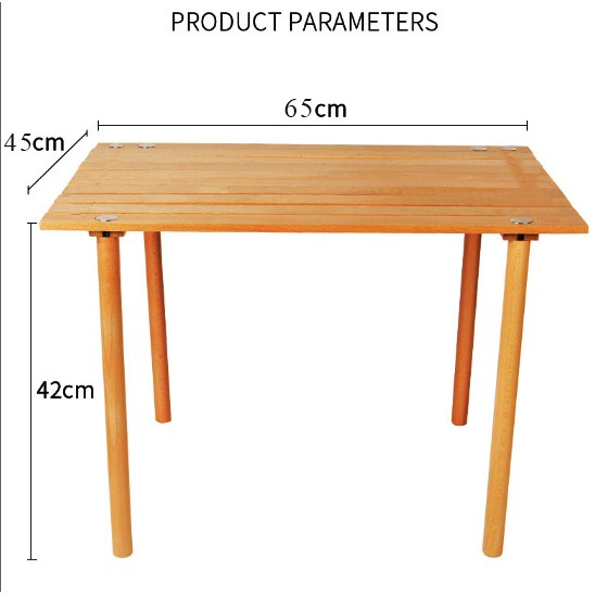 [Kích thước lớn] Bàn dã ngoại, bàn du lịch gỗ cao cấp dễ dàng gấp gọn có túi đeo