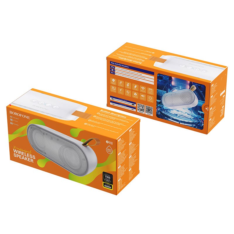 Loa bluetooth cao cấp Borofone BR8 Broad hỗ trợ AUX, TF card, USB, FM radio (Màu ngẫu nhiên)