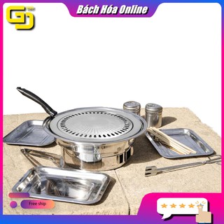 Vỉ nướng inox hút mỡ tròn sử dụng cho bếp ga, điện, hồng ngoại