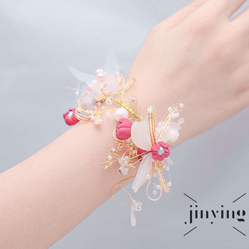 GETNOIVAS Vòng Hoa Đeo Cổ Tay Cho Phù Dâu Đám Cưới