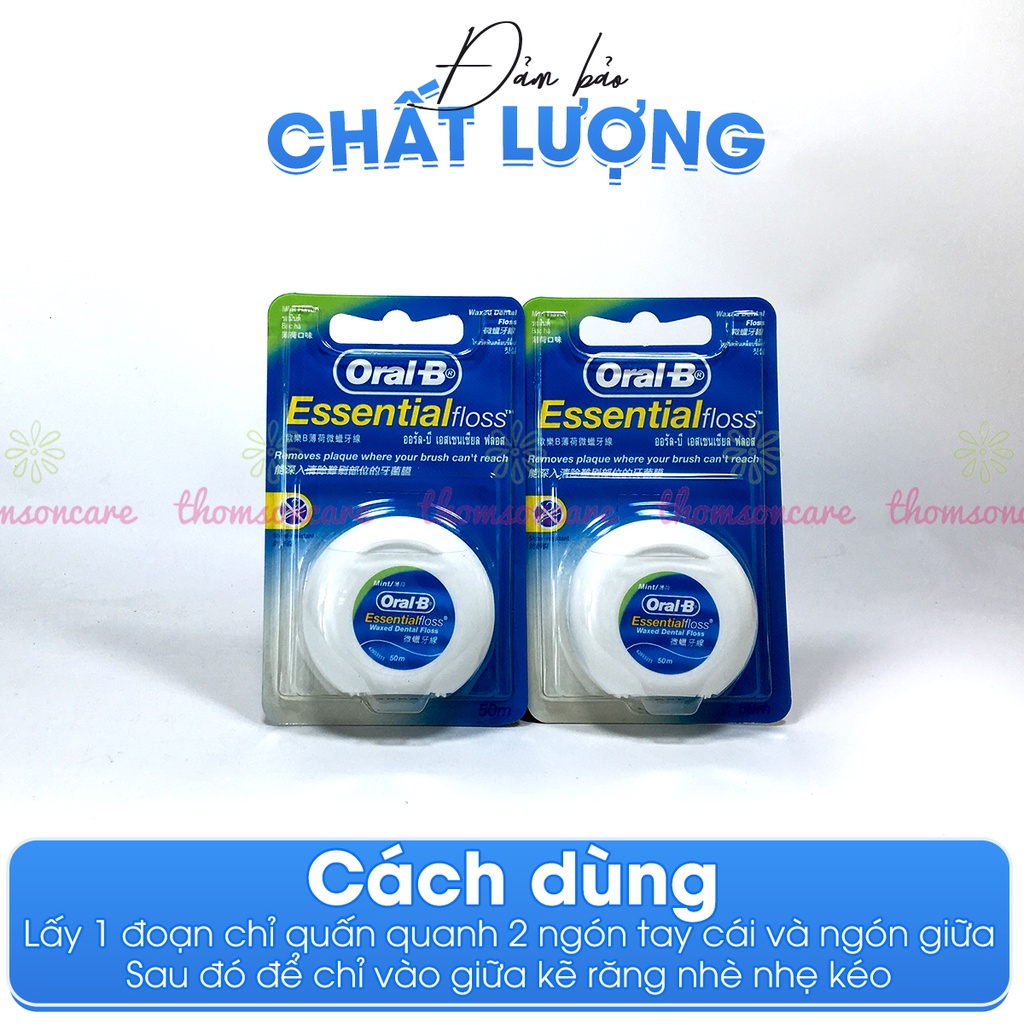 Chỉ nha khoa Oral B - Làm sạch chân răng - Chỉ kẽ răng nhập khẩu từ Ireland bởi tập đoàn P&amp;G