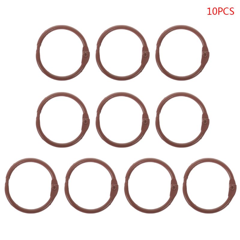 Set 10 Vòng Kẹp Sách Bằng Kim Loại DIY