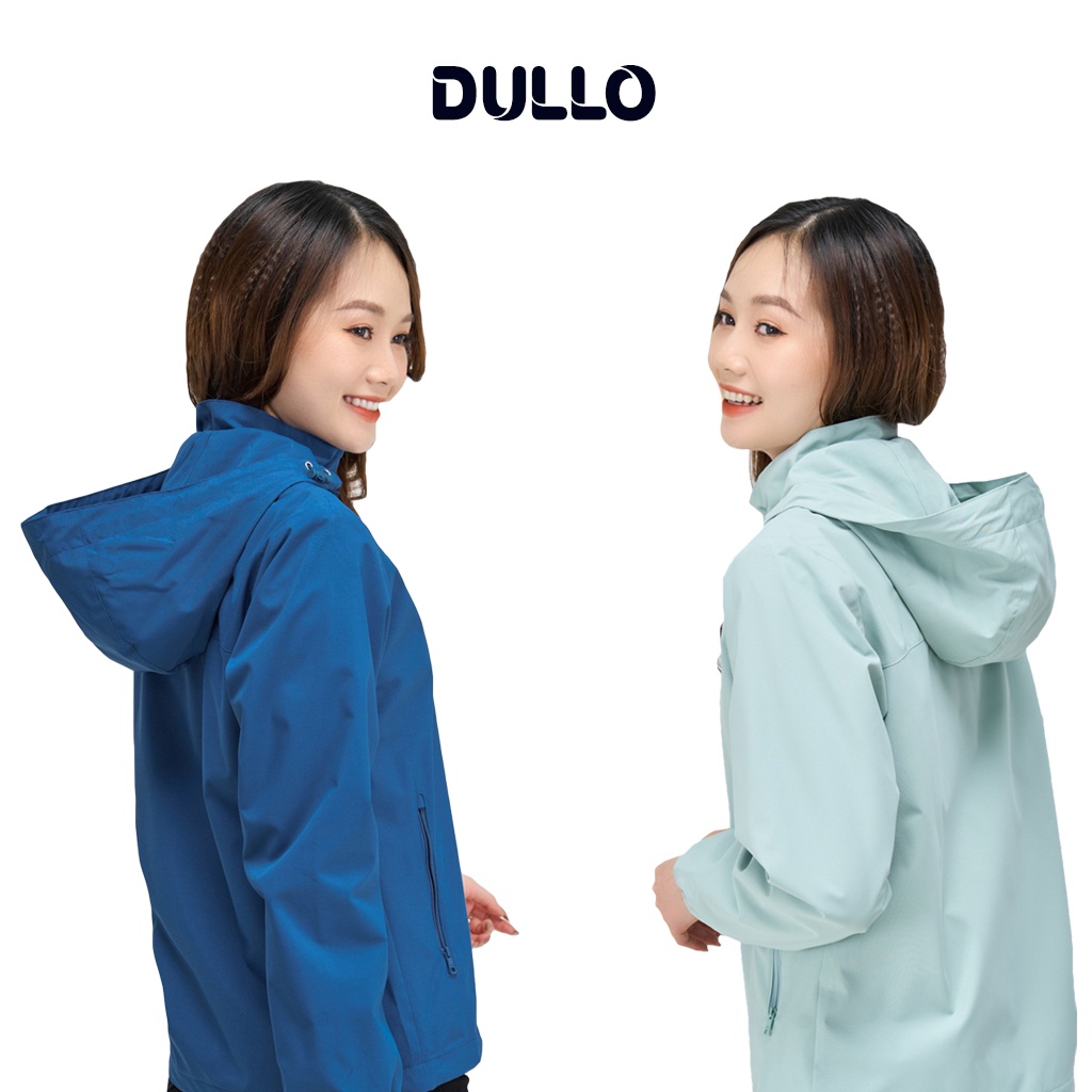 Áo khoác gió nữ DULLo mã D285 vải gió tráng dày dặn chống nước
