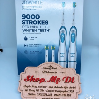 Bàn Chải Đánh Răng điện pin Oral B 3D White