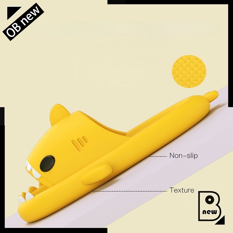 Dép Đi Trong Nhà Và Ngoài Trời Chống Trượt Hình Cá Mập Dễ Thương Màu Mới Dành Cho Trẻ Em Người Lớn