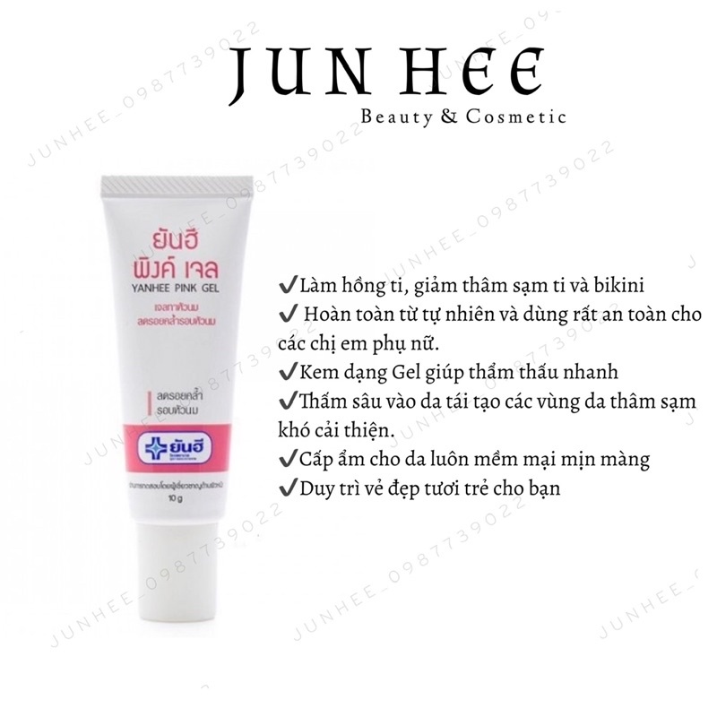 Kem làm hồng nhũ hoa YANHEE PINK GEl Thái Lan