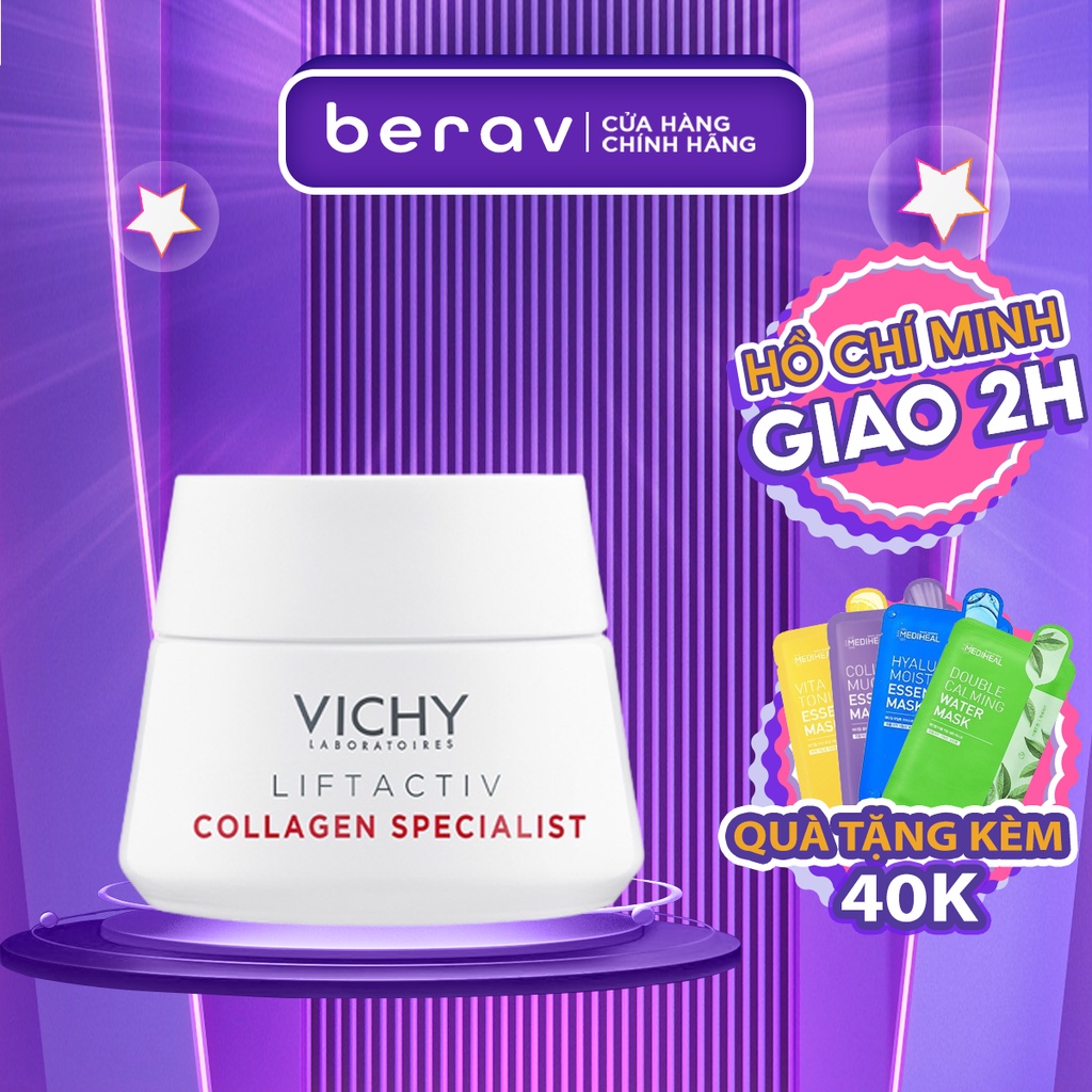 Kem Dưỡng Ngăn Lão Hóa, Sáng Da Ban Ngày Vichy Collagen Liftactiv Collagen Specialist Chuyên Biệt 15ml